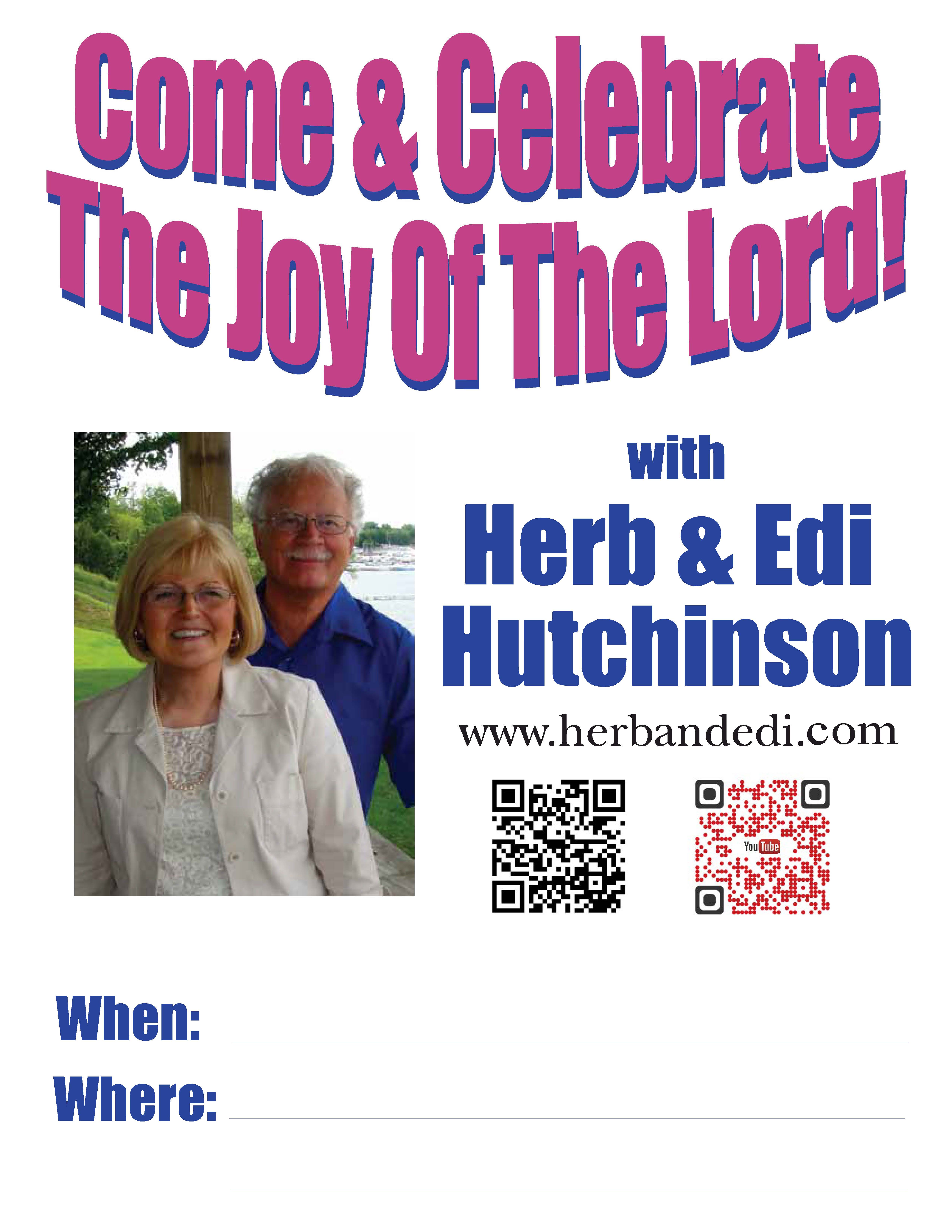Herb and Edi Hutchinson Promotional Poster