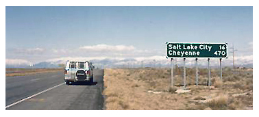 On the road heading west